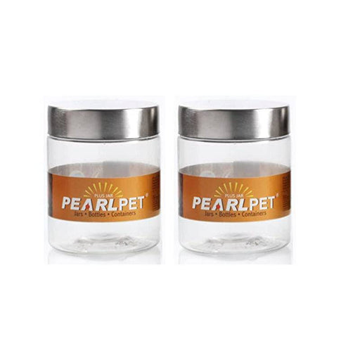 Pearlpet Plus Transparent Jar 1000 Ml - Set of 2 - FromIndia.com