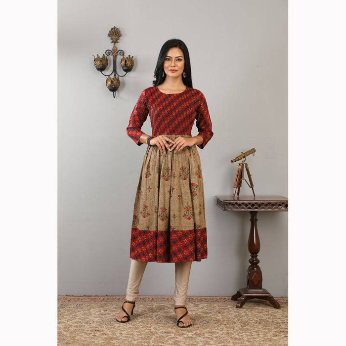 Vidarsha Mom And Daughter Combo Set Kurti - 2397 - FromIndia.com