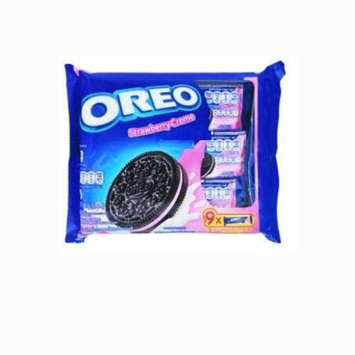 OREO Cream Filled Sandwich Cookies Multipack Strawberry 248.4 g (9 x 27.6 g)