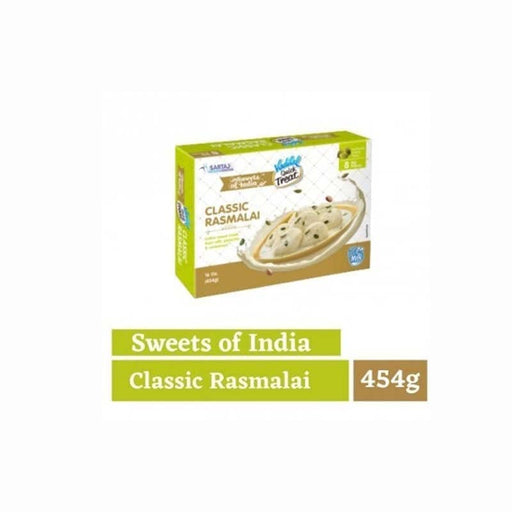 Vadilal Classic Rasmalai Sweets (Chilled) - 454gm - FromIndia.com