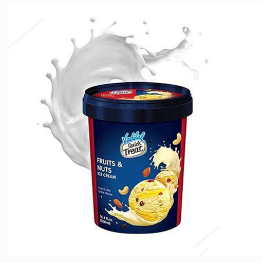 Vadilal Ice Cream Fruits & Nuts (Chilled)500 ml - FromIndia.com