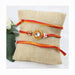 Premium Fancy Kundan Floral Rakhi With Beads 1 Pc - FromIndia.com