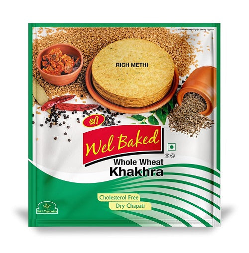 Wel Baked Whole Wheat Khakhra Rich Methi - 200 g