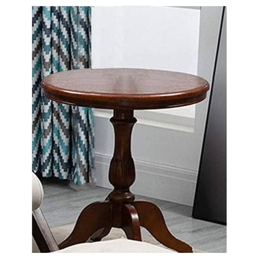 Luxury Modern Wooden Round Table Hand Carved Corner Side Table - FromIndia.com