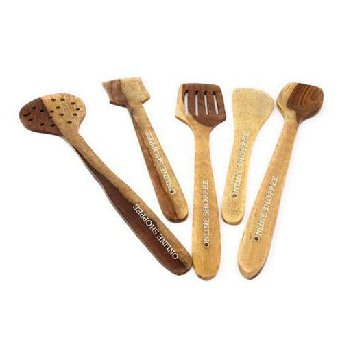 Wooden Spoon Set of 5 Pieces - FromIndia.com
