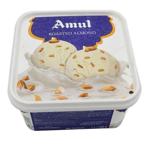Amul Ice Cream Roasted Almond Tub (Chilled)