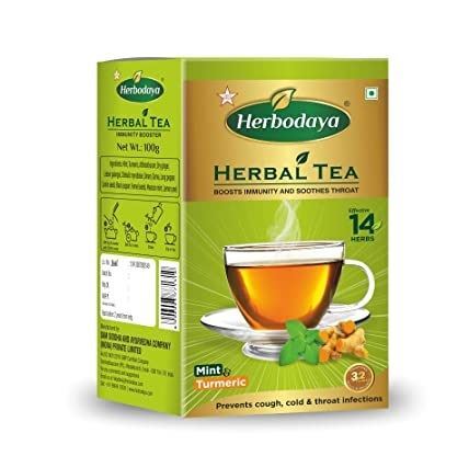 Herbodaya herbodaya Mint & Turmeric Herbal Tea