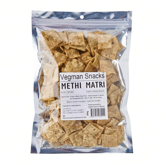 Vegman Snacks Premium Methi Matri