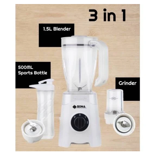 Sona Daily Collection 1.5 L 3 In 1 Blender SB 3021